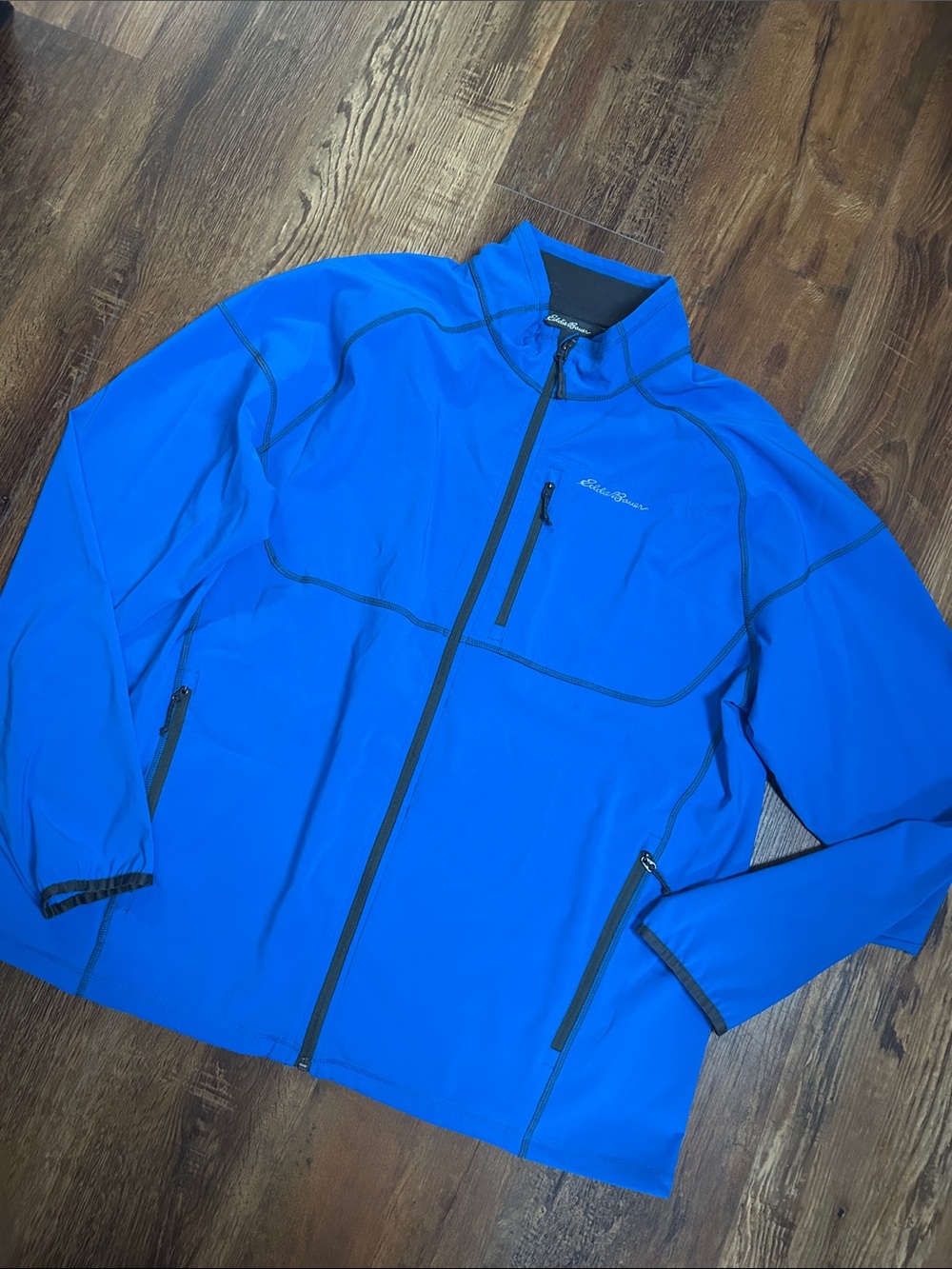 Eddie Bauer Bright Blue Full-Zip Windbreaker